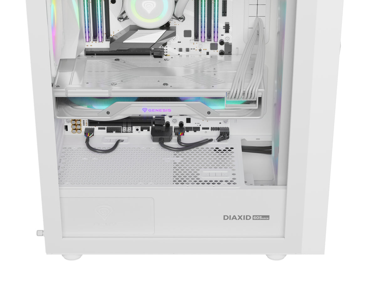 GENESIS Diaxid 605 ARGB Midi Tower Weiß