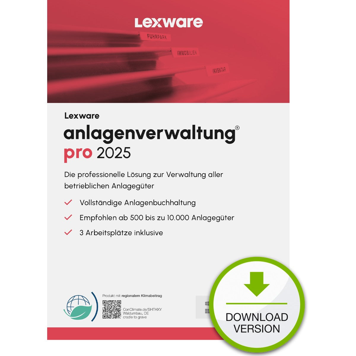 Lexware Anlagenverwaltung Pro 2025 - 1 Device. ABO - ESD -DownloadESD