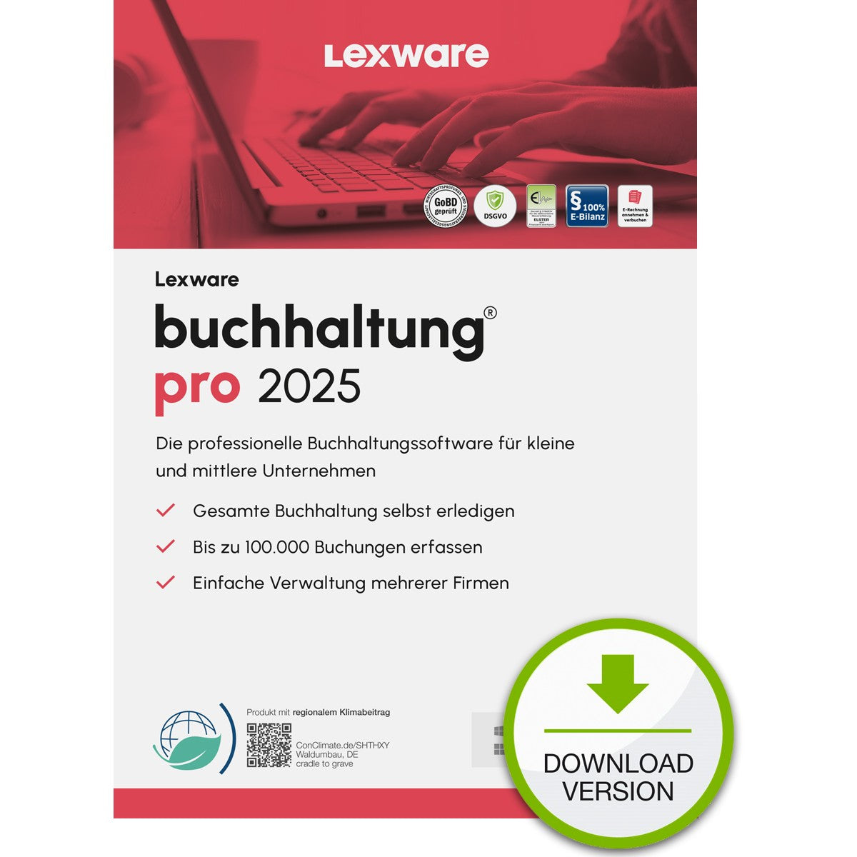 Lexware Buchhaltung Pro 2025 - 1 Device. ABO - ESD -DownloadESD