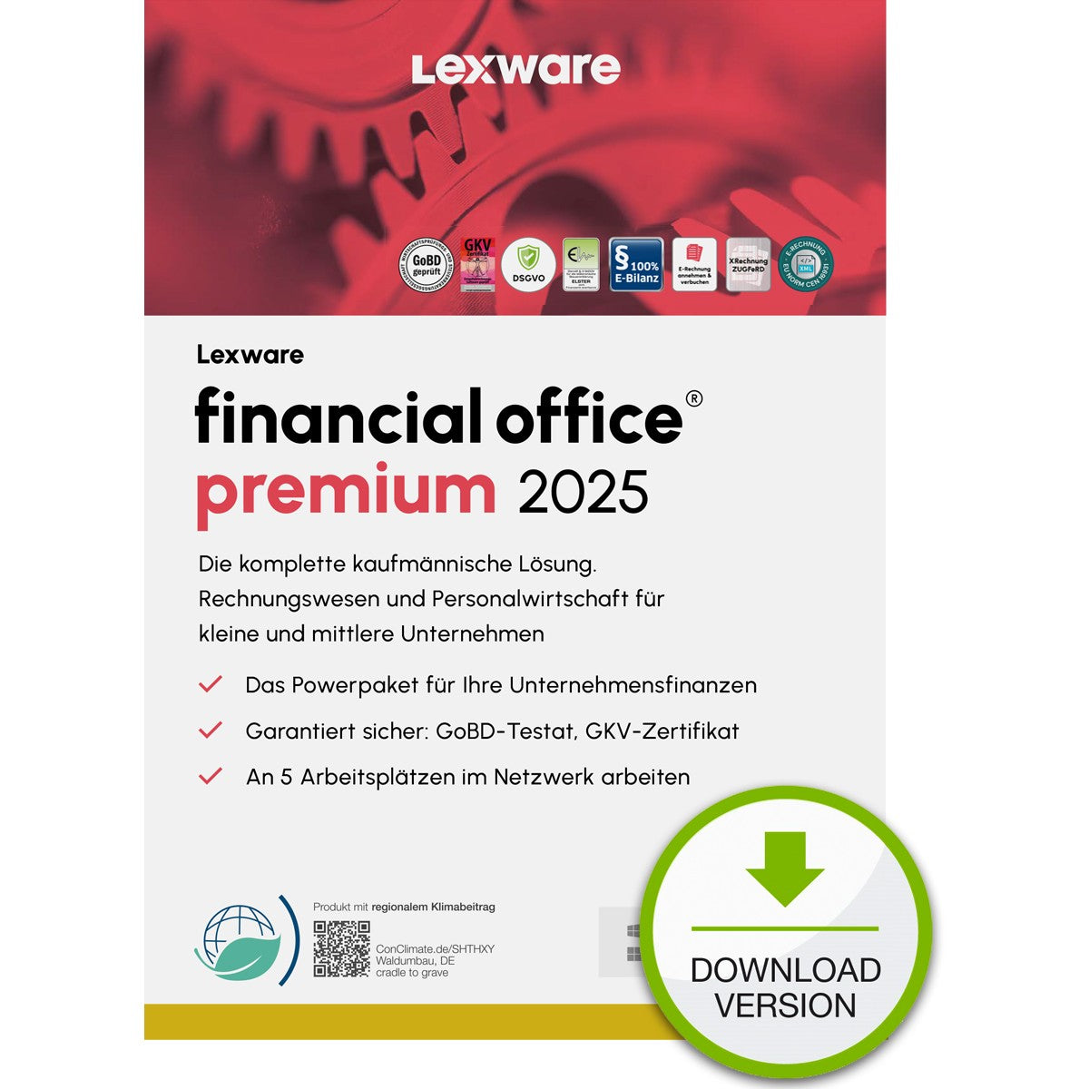 Lexware Financial Office Premium 2025 - 1 Device. ABO - ESD -DownloadESD