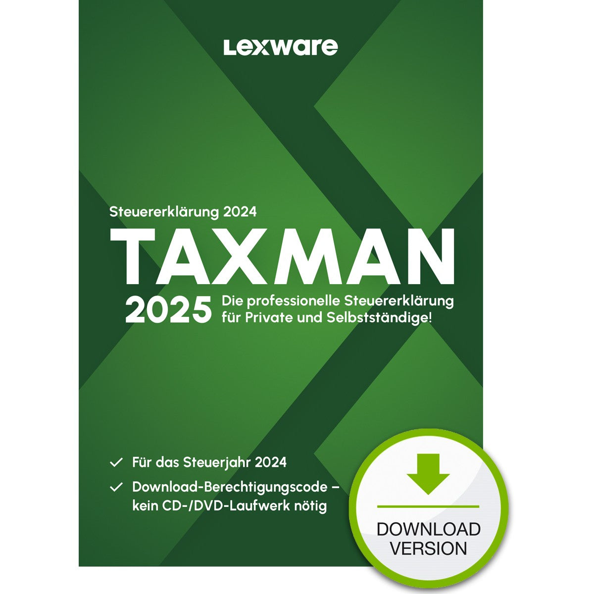 Lexware TAXMAN 2025 - 1 Device. bis zu 5 Steuererklärungen - ESD-DownloadESD