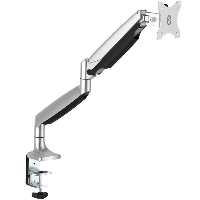 StarTech.com Tisch Monitorhalterung - Ergonomischer VESA Monitorarm - Bildschirm bis 32" und 9 kg - voll beweglich, höhenverstellbar, schwenkbar - Aluminium - C-Klemme/Durchführung - Silber