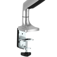 StarTech.com Tisch Monitorhalterung - Ergonomischer VESA Monitorarm - Bildschirm bis 32" und 9 kg - voll beweglich, höhenverstellbar, schwenkbar - Aluminium - C-Klemme/Durchführung - Silber