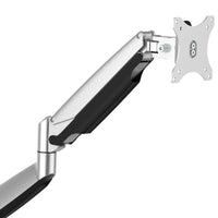 StarTech.com Tisch Monitorhalterung - Ergonomischer VESA Monitorarm - Bildschirm bis 32" und 9 kg - voll beweglich, höhenverstellbar, schwenkbar - Aluminium - C-Klemme/Durchführung - Silber