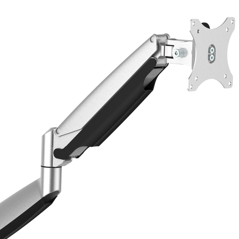 StarTech.com Tisch Monitorhalterung - Ergonomischer VESA Monitorarm - Bildschirm bis 32" und 9 kg - voll beweglich, höhenverstellbar, schwenkbar - Aluminium - C-Klemme/Durchführung - Silber