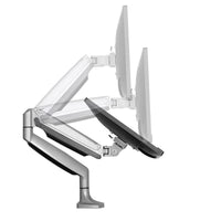 StarTech.com Tisch Monitorhalterung - Ergonomischer VESA Monitorarm - Bildschirm bis 32" und 9 kg - voll beweglich, höhenverstellbar, schwenkbar - Aluminium - C-Klemme/Durchführung - Silber