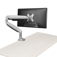 StarTech.com Tisch Monitorhalterung - Ergonomischer VESA Monitorarm - Bildschirm bis 32" und 9 kg - voll beweglich, höhenverstellbar, schwenkbar - Aluminium - C-Klemme/Durchführung - Silber