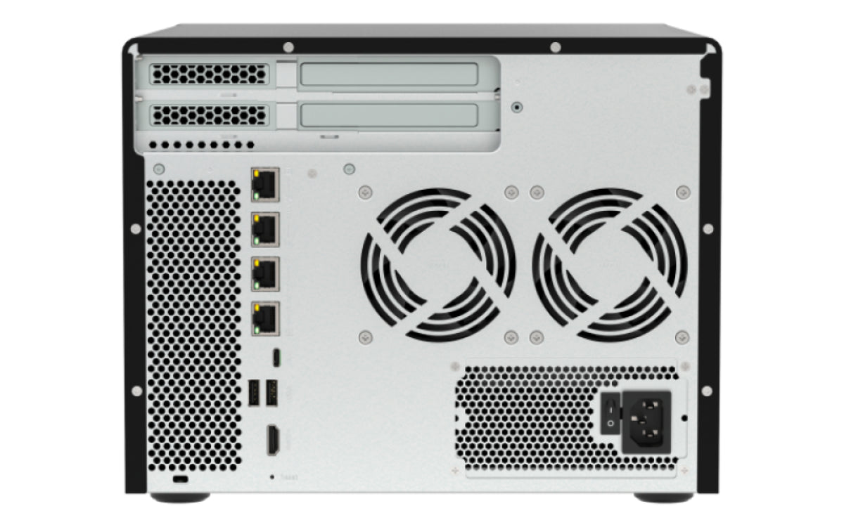 QNAP TVS-H877AX NAS Tower AMD Ryzen™ 5 16 GB DDR5 QNAP QTS Schwarz