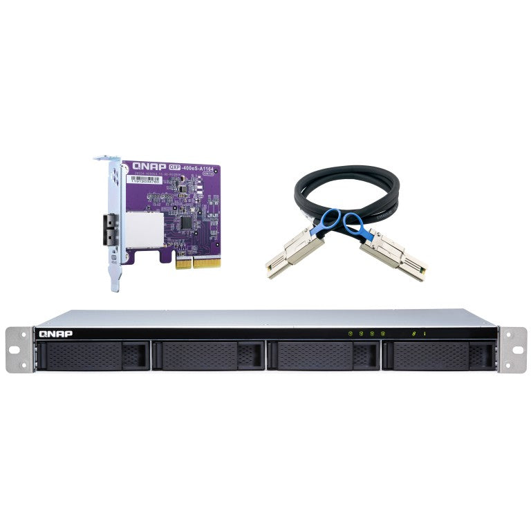QNAP TL-R400S 4-bay 1U rackmount SATA JBOD expansion unit