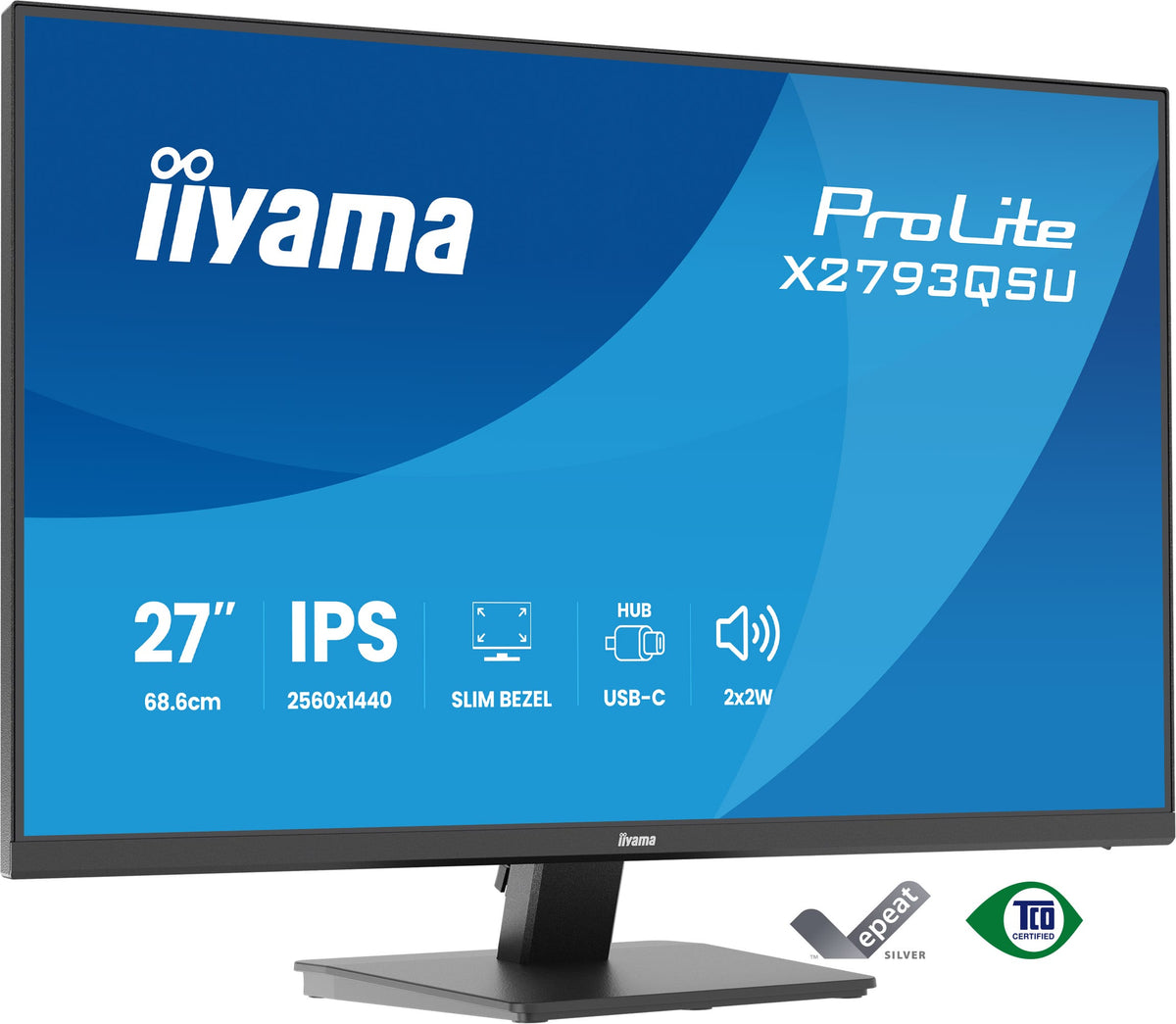 iiyama ProLite X2793QSU-B1 Computerbildschirm 68,6 cm (27") 2560 x 1440 Pixel Quad HD LED Schwarz