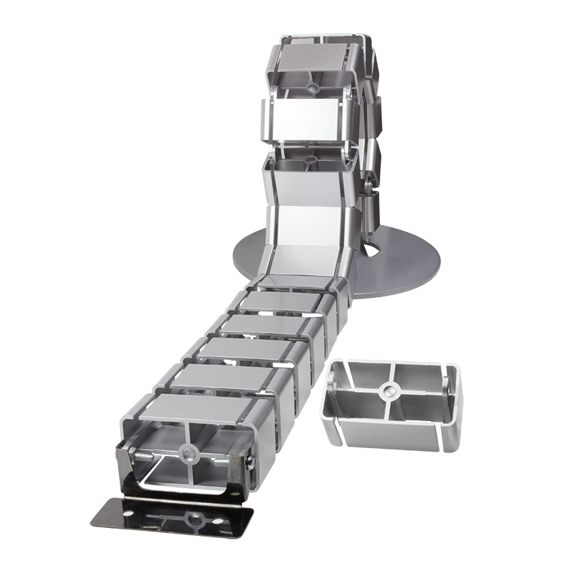 LogiLink KAB0065 Kabel-Organizer Tisch/Bank Kabelrinne Silber 1 Stück(e)