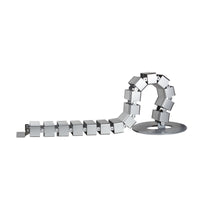 LogiLink KAB0065 Kabel-Organizer Tisch/Bank Kabelrinne Silber 1 Stück(e)