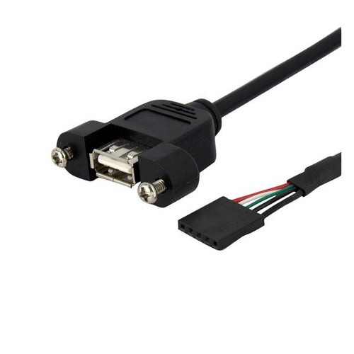 StarTech STARTECH.COM 90cm USB 2.0 Blendenmontage Kabel USA A auf 5 pin Mainboard Pfostenstecker