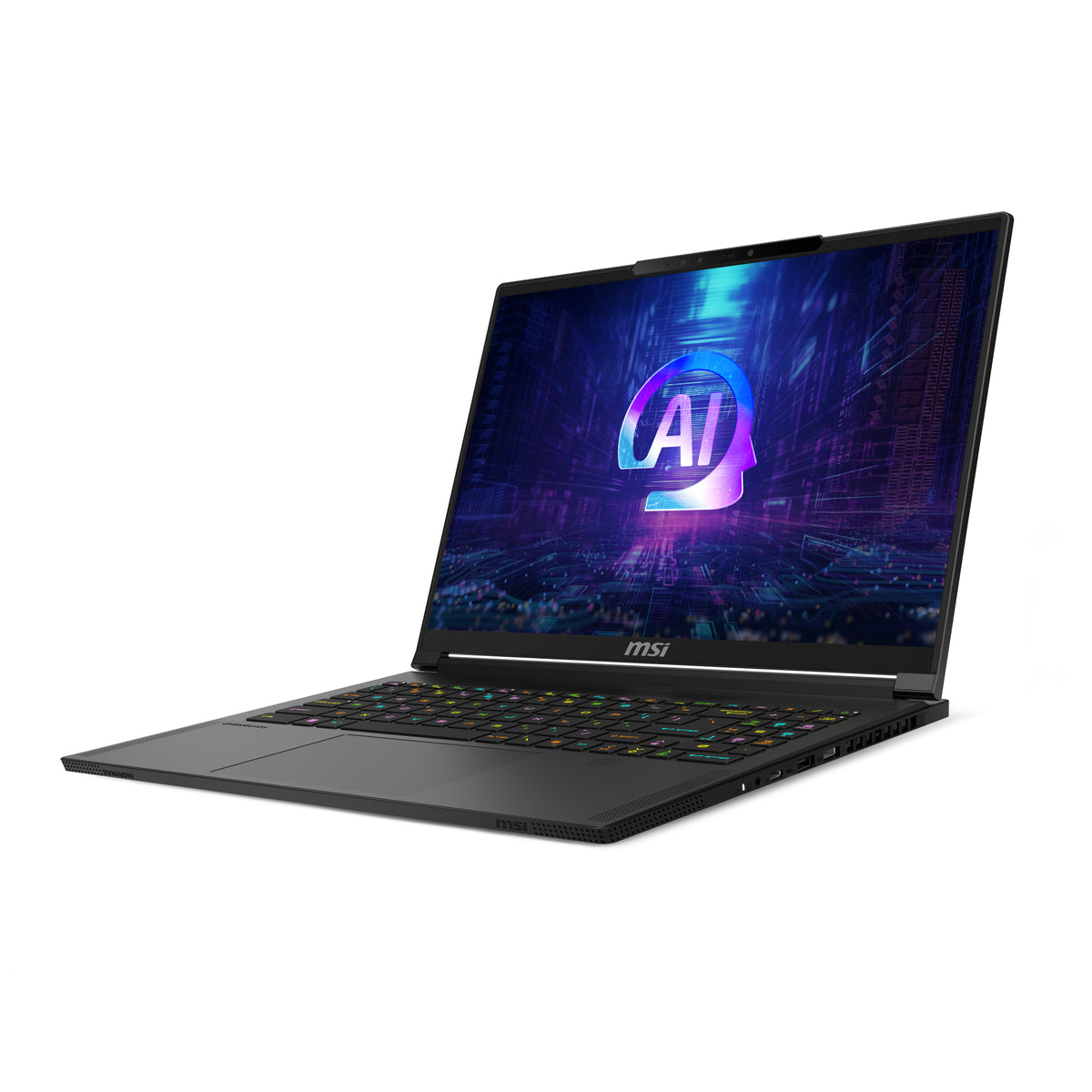 MSI Stealth A16 AI+A3XWHG NVIDIA GeForce AMD Ryzen AI 9 HX 370 Laptop 40,6 cm (16") Quad HD+ 32 GB LPDDR5x-SDRAM 2 TB SSD NVIDIA GeForce RTX 5070 Ti Wi-Fi 7 (802.11be) Windows 11 Home Schwarz