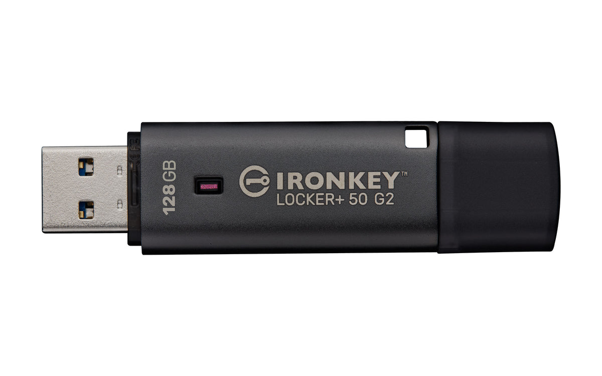 Kingston Technology IronKey 128GB Locker Plus 50 G2, FIPS 197, AES-256