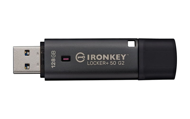 Kingston Technology IronKey 128GB Locker Plus 50 G2, FIPS 197, AES-256