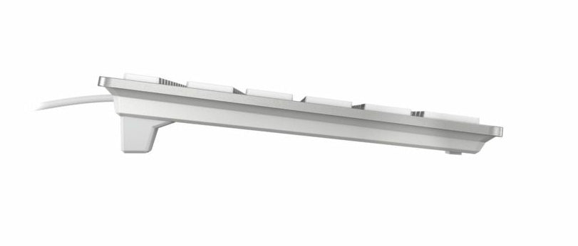 CHERRY KC 6000 SLIM für MAC Kabelgebundene Tastatur, Silber/ Weiß, USB (QWERTZ - DE)