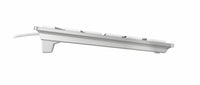 CHERRY KC 6000 SLIM für MAC Kabelgebundene Tastatur, Silber/ Weiß, USB (QWERTZ - DE)