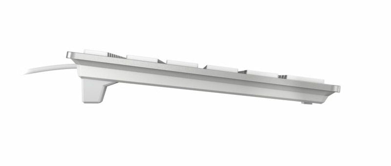 CHERRY KC 6000 SLIM für MAC Kabelgebundene Tastatur, Silber/ Weiß, USB (QWERTZ - DE)