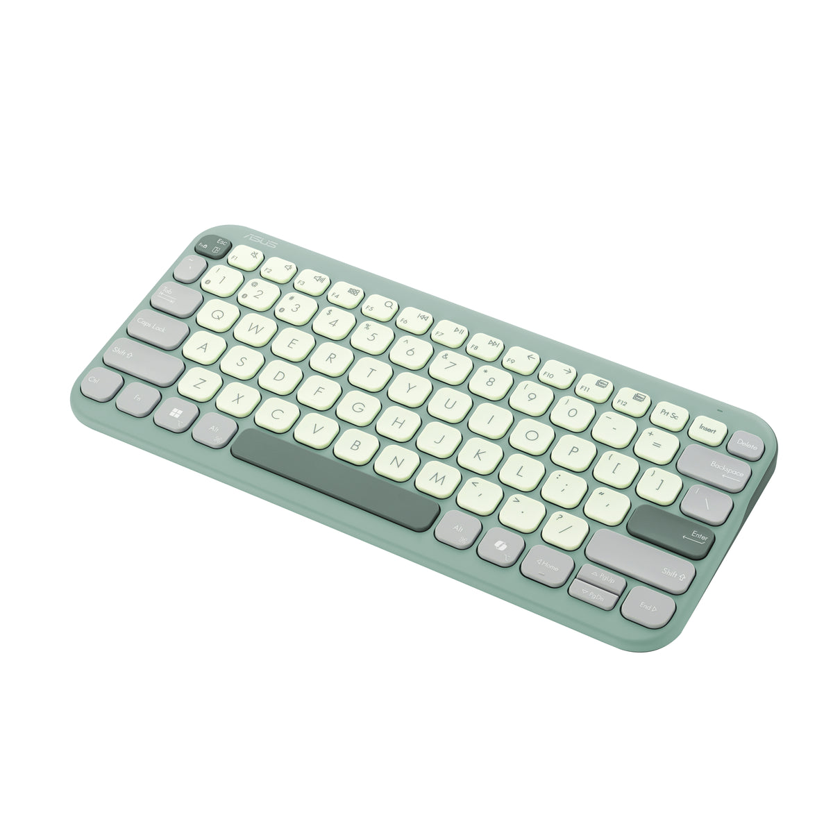 ASUS KW100 KEYBOARD/GN/GE/81 Tastatur Haus Bluetooth QWERTZ Deutsch Grün, Hellgrün