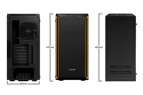 Midi be quiet! PURE BASE 600 orange window