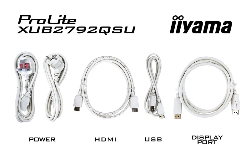 iiyama ProLite XUB2792QSU-W6 Computerbildschirm 68,6 cm (27") 2560 x 1440 Pixel Quad HD LED Weiß