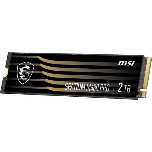 MSI Spatium M480 PRO PCIE 4.0 NVME M.2 2TB Internes Solid State Drive PCI Express 4.0 3D NAND