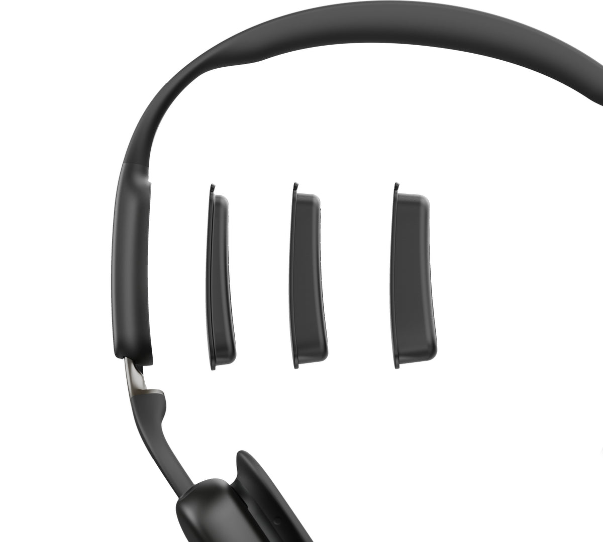 SHOKZ Openmeet Kopfhörer Kabellos Ohrbügel Büro/Callcenter USB Typ-C Bluetooth Schwarz