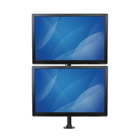 StarTech.com Tischhalterung für zwei Monitore, Vertikal, Stahl - Für bis zu Zwei 27" oder 34" (10kg) Ultrawide VESA Mount Monitore