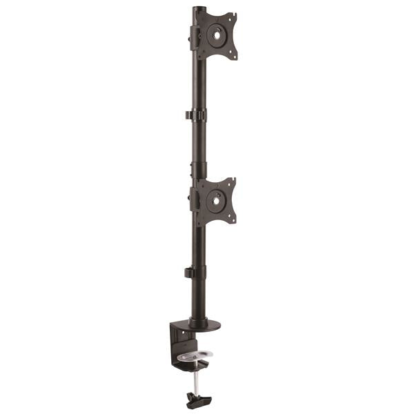 StarTech.com Tischhalterung für zwei Monitore, Vertikal, Stahl - Für bis zu Zwei 27" oder 34" (10kg) Ultrawide VESA Mount Monitore