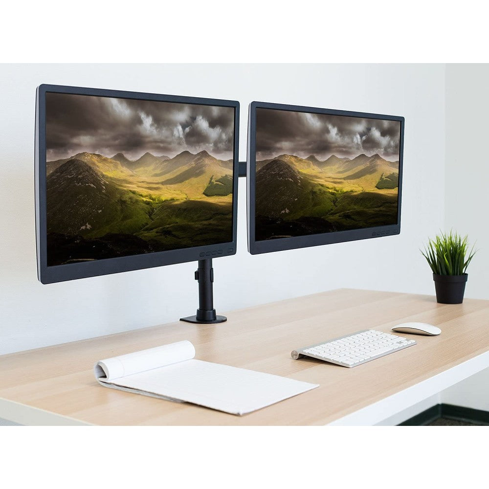 Techly ICA-LCD 382-D Flachbildschirm-Tischhalterung 68,6 cm (27") Tisch/Bank Schwarz