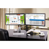 Techly ICA-LCD 382-D Flachbildschirm-Tischhalterung 68,6 cm (27") Tisch/Bank Schwarz