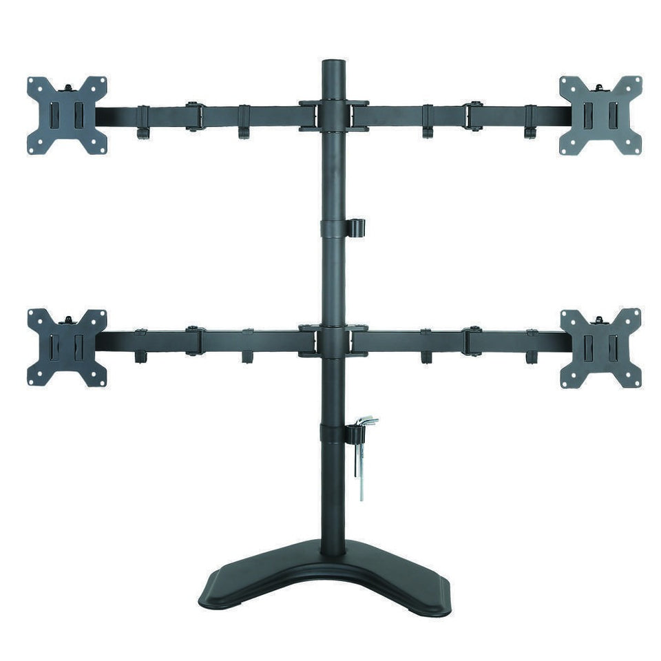 Techly ICA-LCD 2540 Flat Screen Desk Mount 68.6 cm (27") Desk/Bench Black