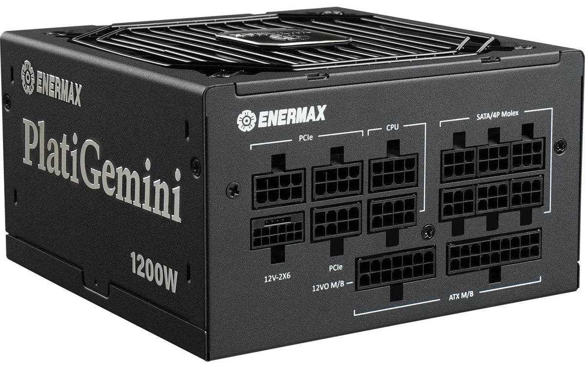 Enermax PlatiGemini Fully Modular ATX Power Supply - 1200 Watts ATX 3.1 - Black