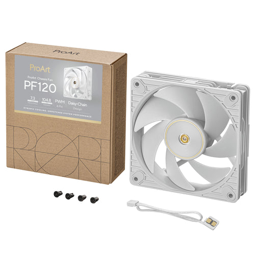 120mm ASUS ProArt PF120 Gehäuselüfter weiß, PWM