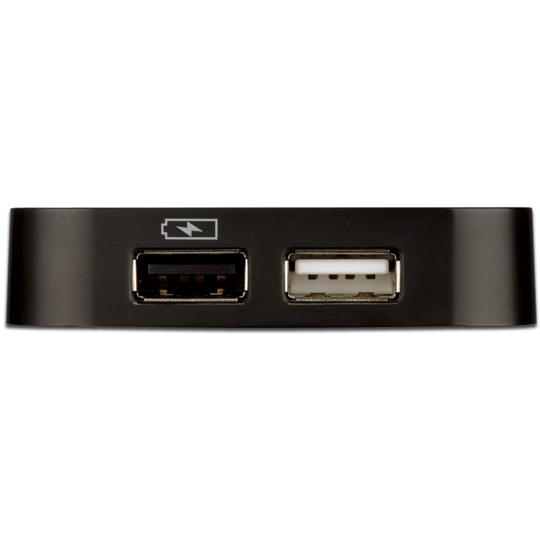 DUB-H4 4-Port USB2 Hub mit Netzteil schwarz retail