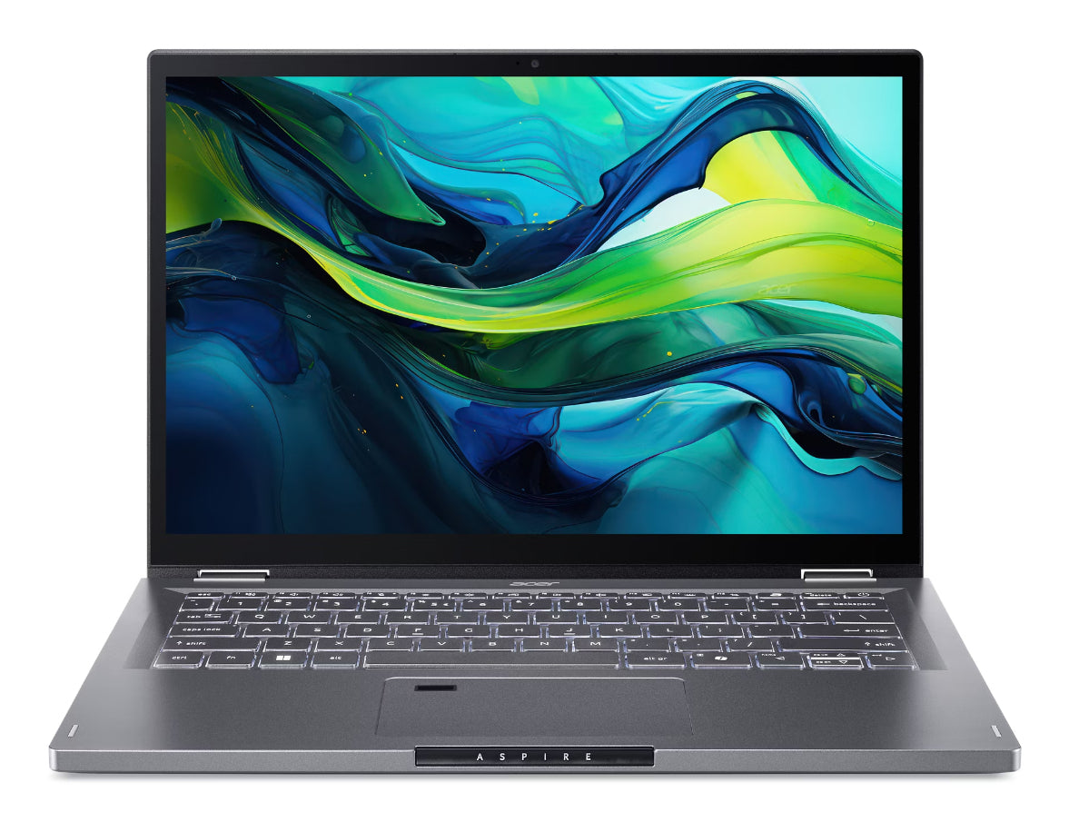 Acer Aspire Spin 14 ASP14-52MTN-73G8 Intel Core Ultra 7 155U Hybrid (2-in-1) 35,6 cm (14") Touchscreen WUXGA 16 GB LPDDR5x-SDRAM 1 TB SSD Wi-Fi 6E (802.11ax) Windows 11 Home Grau