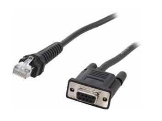 Zebra CBA-RF5-S07ZAR Serien-Kabel Schwarz 0,82296 m DB-9 RJ-45