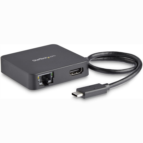 Adattatore Multiporta USB-C StarTech.com - Mini Dock Portatile USB-C 4K HDMI - Gigabit Ethernet, Hub USB 3.0 (1x USB-A, 1x USB-C) - Adattatore Multiporta USB Type-C - Compatibile con Thunderbolt 3