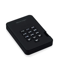 iStorage diskAshur2 256-bit 2TB USB 3.2 secure encrypted solid-state drive - Blue IS-DA2-256-SSD-2000-BE