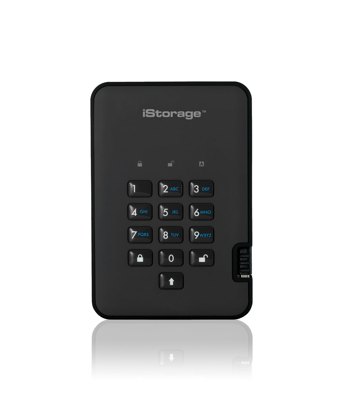 iStorage diskAshur2 256-bit 5TB USB 3.2 secure encrypted hard drive - Black IS-DA2-256-5000-B