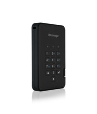 iStorage diskAshur2 256-bit 2TB USB 3.2 secure encrypted solid-state drive - Blue IS-DA2-256-SSD-2000-BE