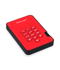 iStorage diskAshur2 256-bit 4TB USB 3.2 secure encrypted solid-state drive - Black IS-DA2-256-SSD-4000-B