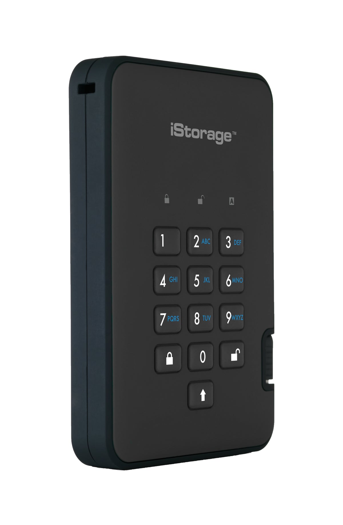 iStorage diskAshur2 256-bit 2TB USB 3.2 secure encrypted solid-state drive - Black IS-DA2-256-SSD-2000-B