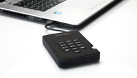 iStorage diskAshur2 256-bit 2TB USB 3.2 secure encrypted solid-state drive - Black IS-DA2-256-SSD-2000-B