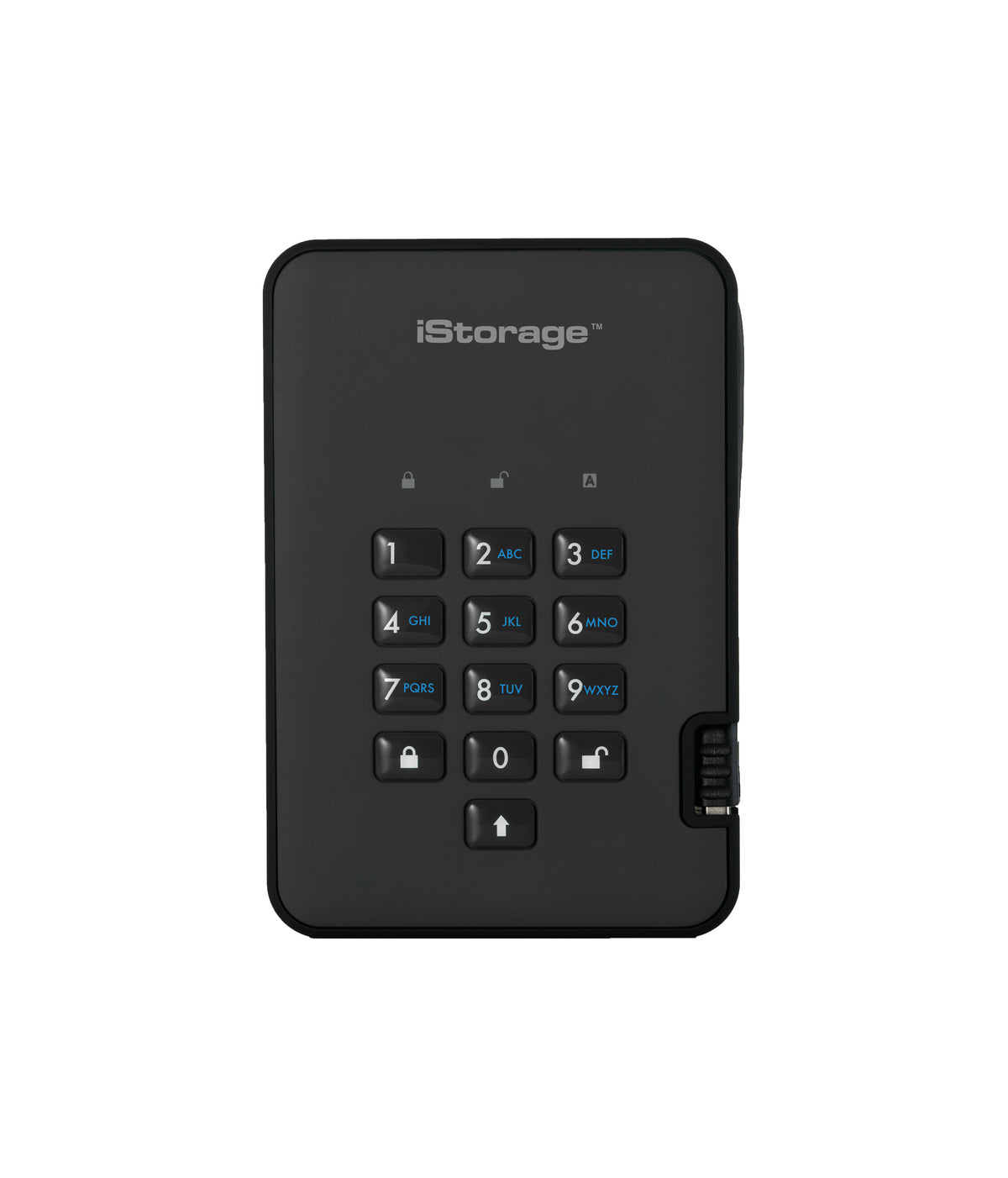 iStorage diskAshur2 256-bit 2TB USB 3.2 secure encrypted solid-state drive - Black IS-DA2-256-SSD-2000-B