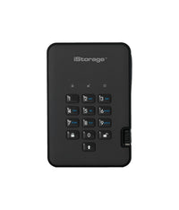 iStorage diskAshur2 256-bit 2TB USB 3.2 secure encrypted solid-state drive - Black IS-DA2-256-SSD-2000-B