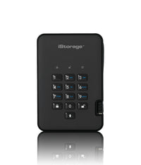 iStorage diskAshur2 256-bit 2TB USB 3.2 secure encrypted solid-state drive - Black IS-DA2-256-SSD-2000-B