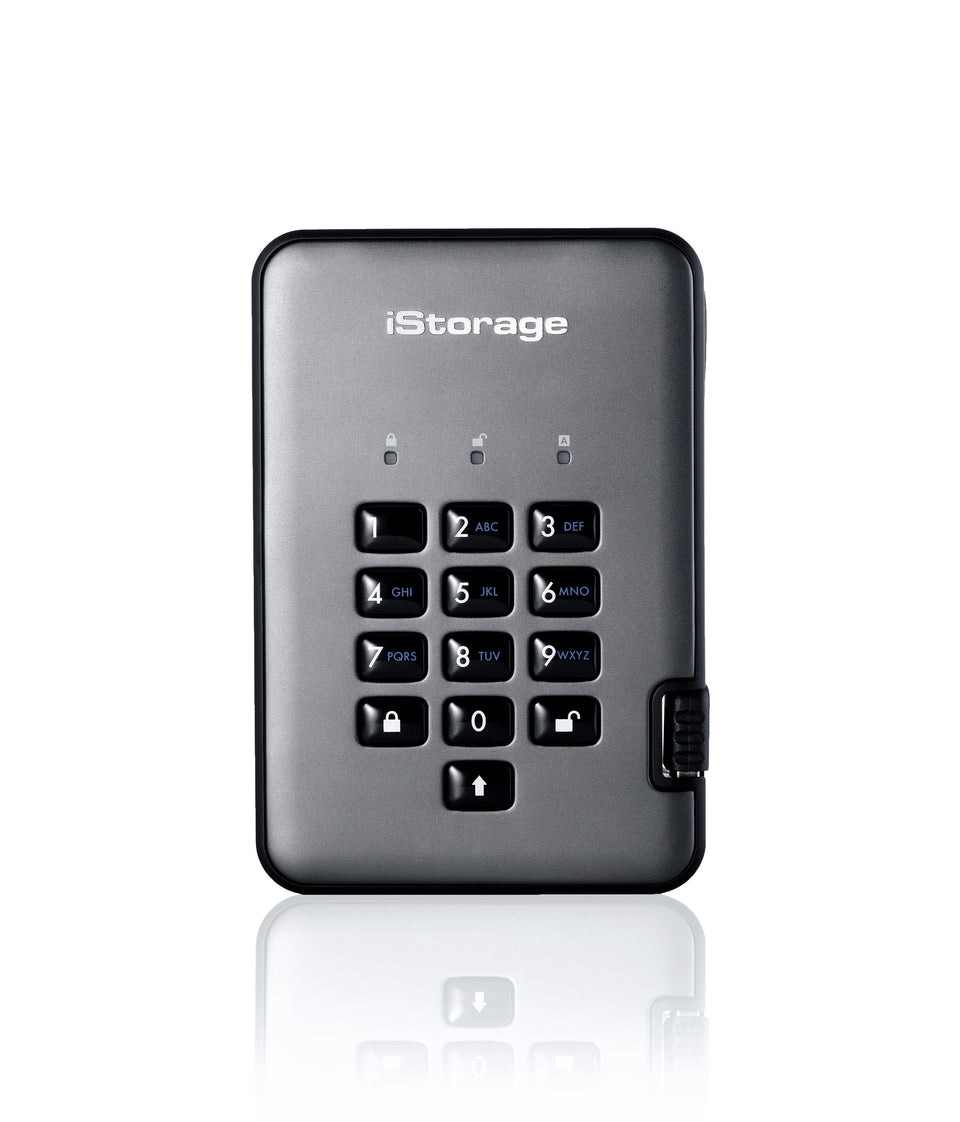 iStorage diskAshur PRO2 External Hard Drive 4 TB USB Type-A 3.2 Gen 1 (3.1 Gen 1) Black