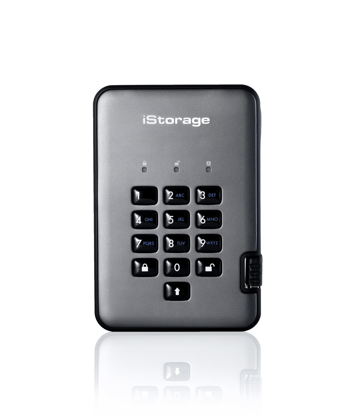 iStorage diskAshur PRO2 Externe Festplatte 2 TB USB Typ-A 3.2 Gen 1 (3.1 Gen 1) Schwarz